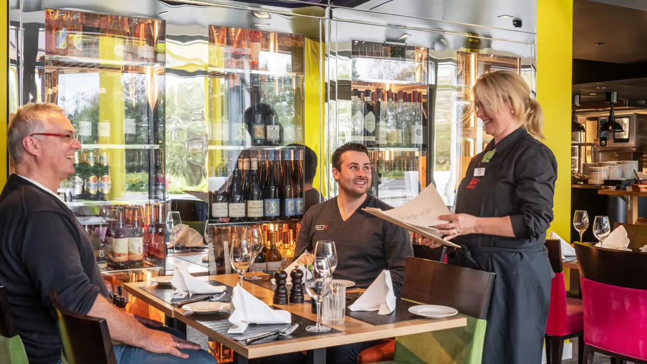 Restaurant Lindbergh  på Thon Hotel Bergen Airport ved Bergen Lufthavn, Flesland.